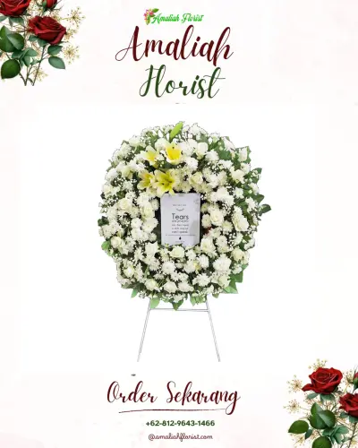 Krans Bunga Duka Cita di Kali Anyar